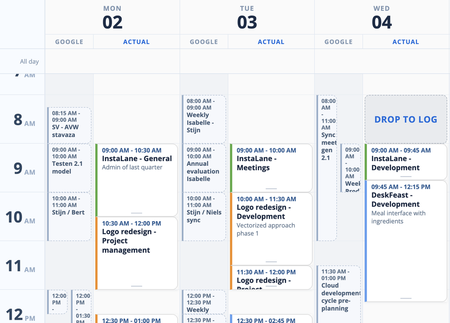 External calendar integration